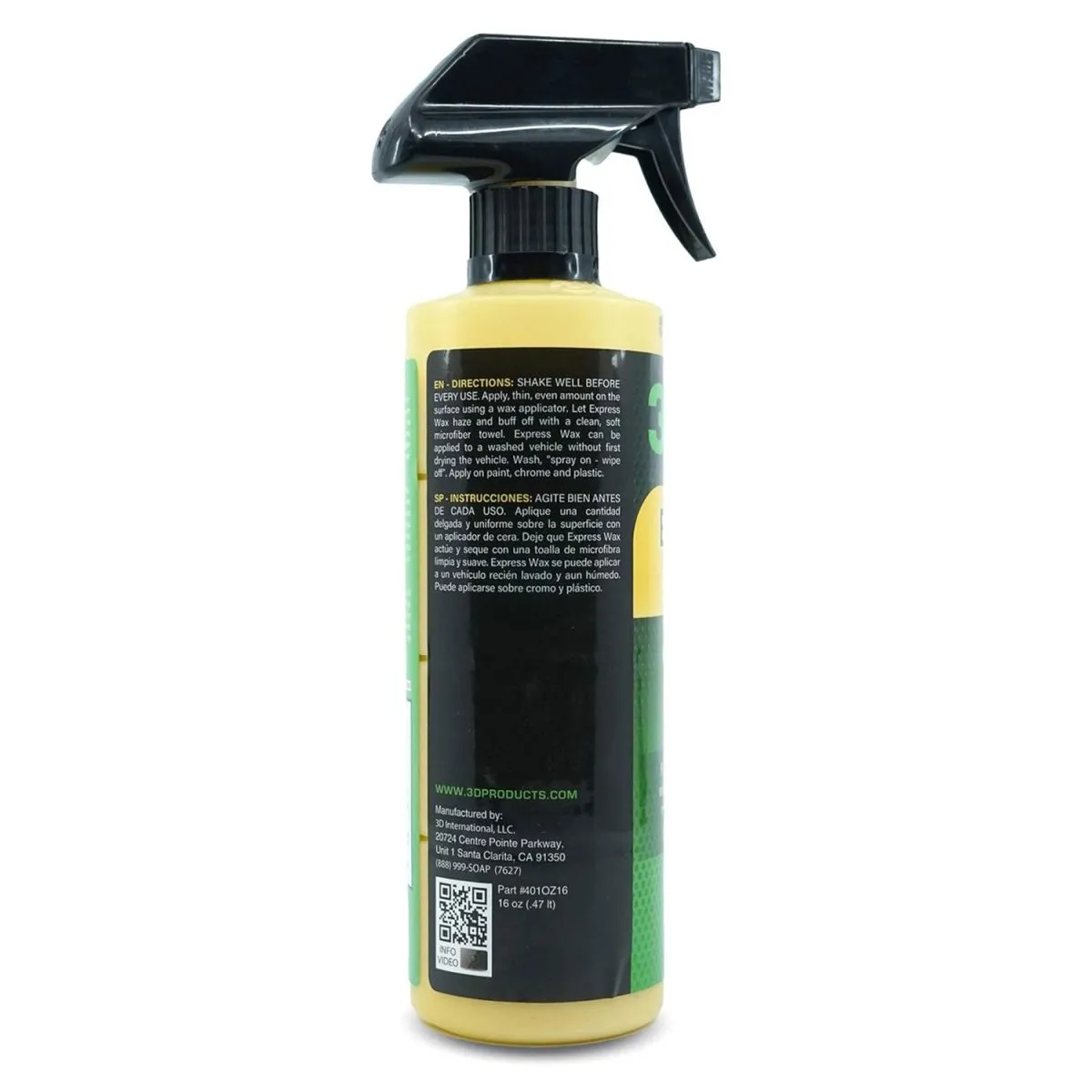 3D Express Wax Spray On