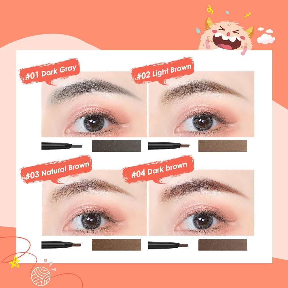 Angled Eyebrow Pencil with Brush by Banxeer - 4  Colours - Waterproof