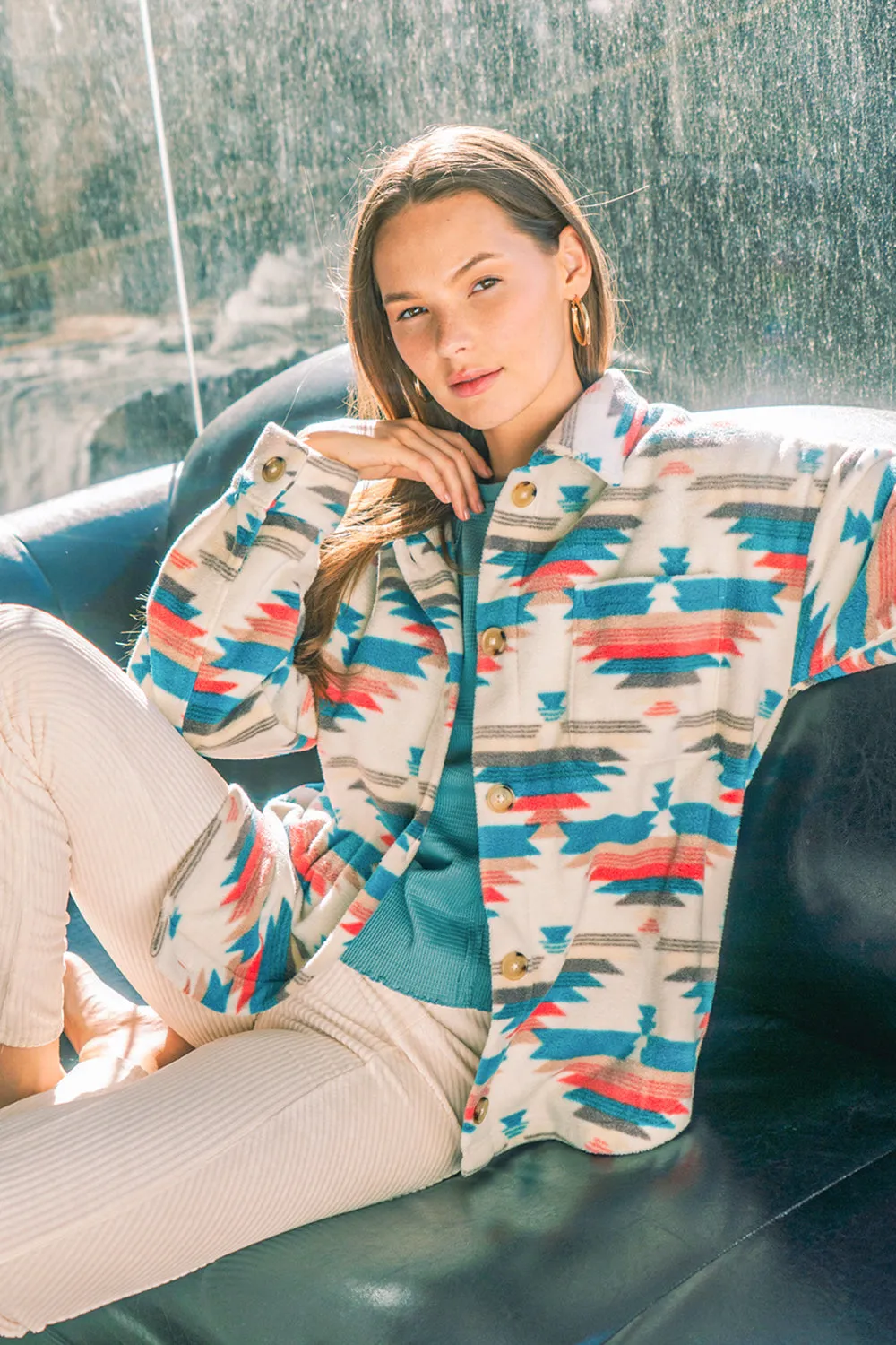 Back To Nature Jacket - Teal Mix