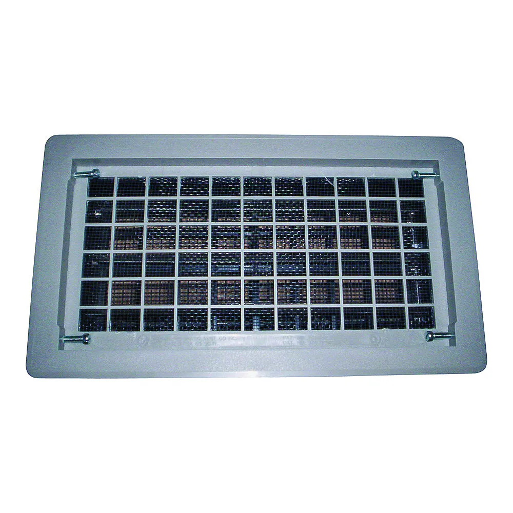 Bestvents 315CGR Foundation Vent, 62 sq-in Net Free Ventilating Area, Mesh Grill, Thermoplastic, Gray