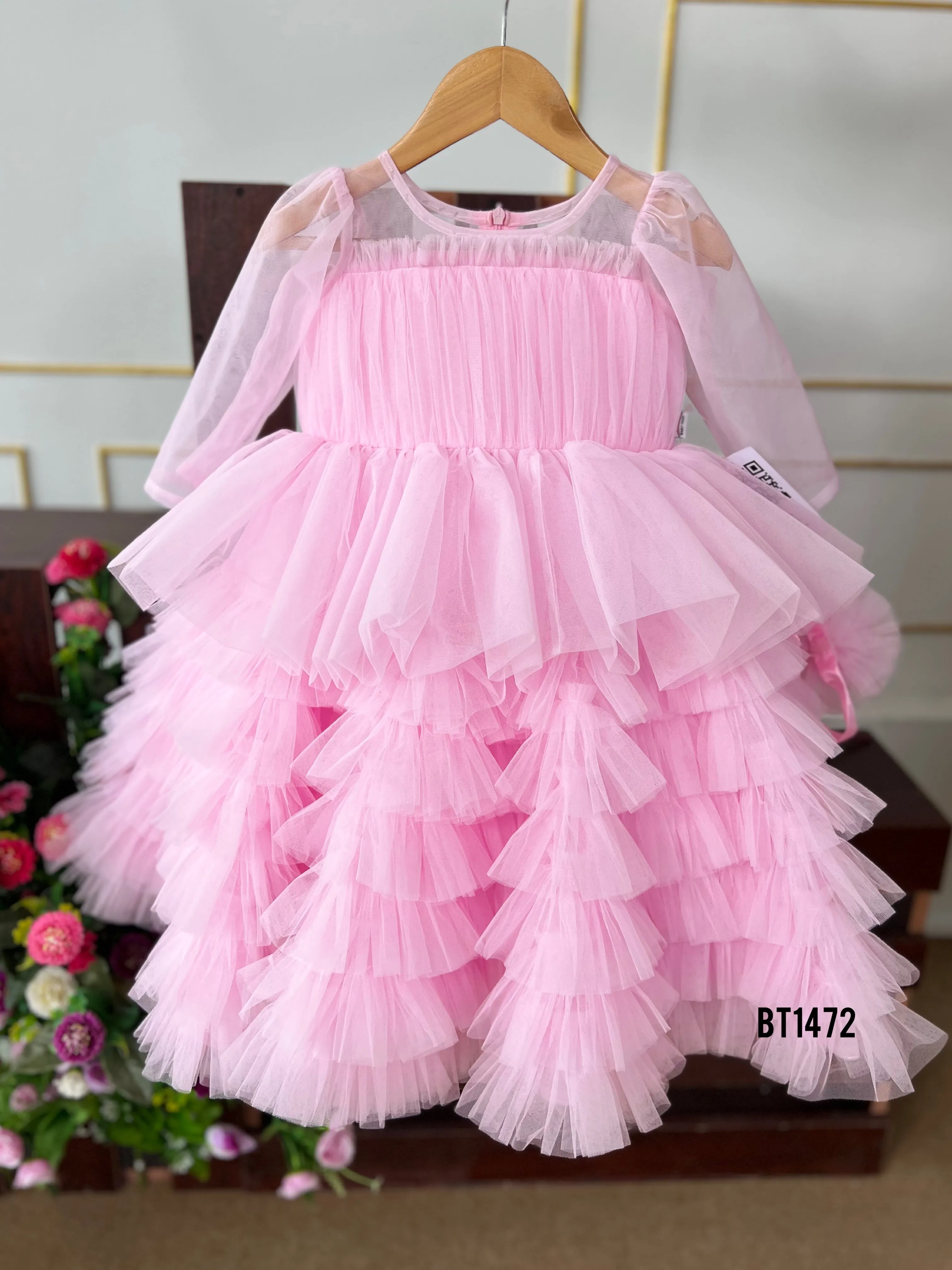 BT1472 Cherished Blush Frolic Dress – Every Twirl Tells a Story