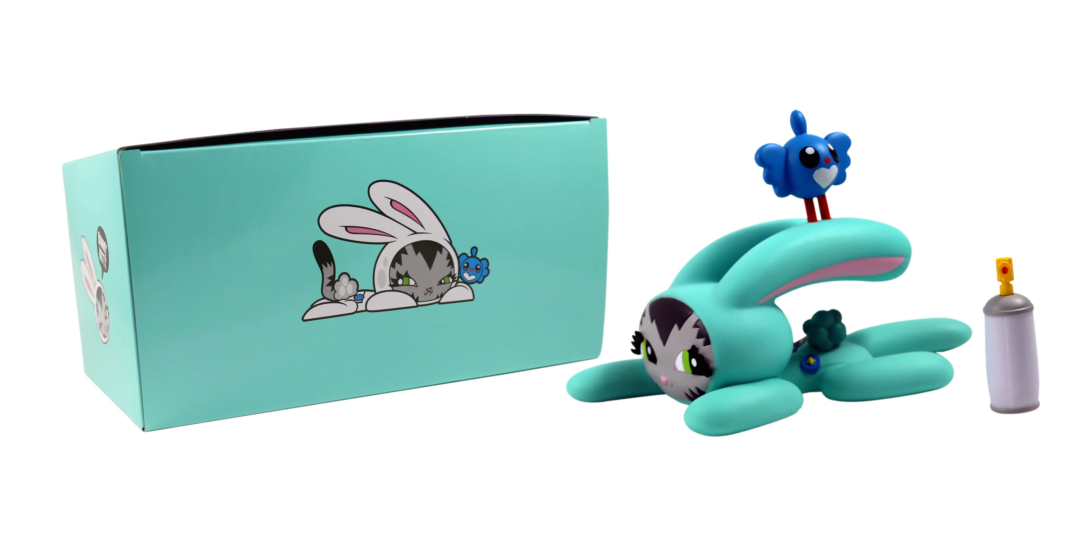 BunnyKitty (Blue Teal Editon) by David "Persue" Ross x 3dRetro
