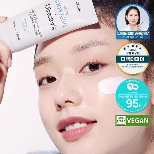 ETUDE SoonJung Director's Mineral Filter Sun Cream SPF 50  PA     50ml