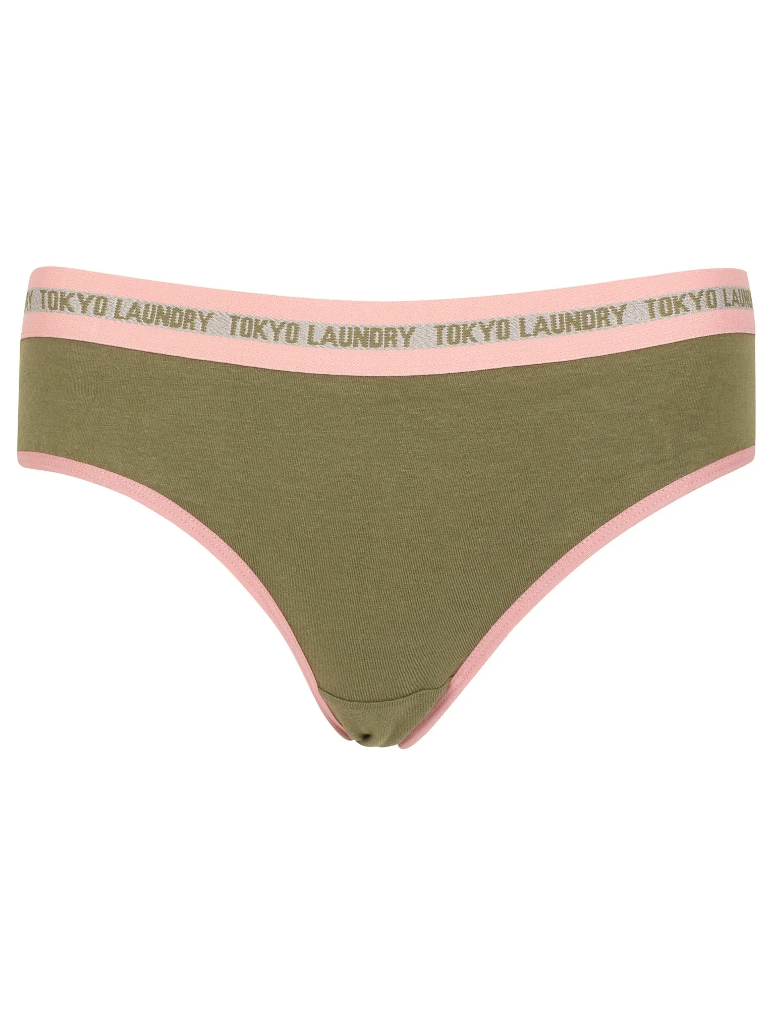 Feverfew (3 Pack) Assorted Briefs In Khaki/ Light Grey Marl/ Blush - Tokyo Laundry