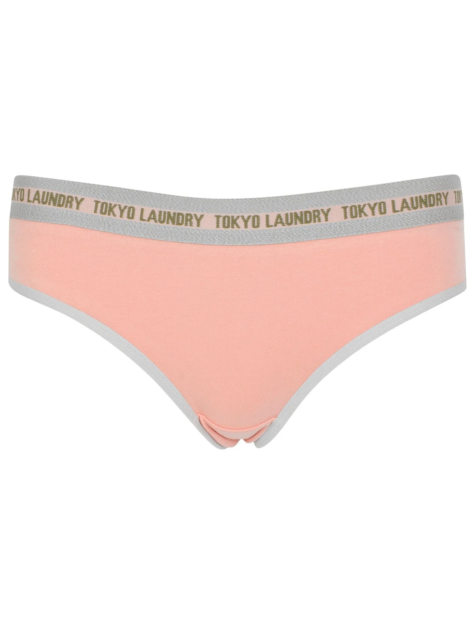 Feverfew (3 Pack) Assorted Briefs In Khaki/ Light Grey Marl/ Blush - Tokyo Laundry