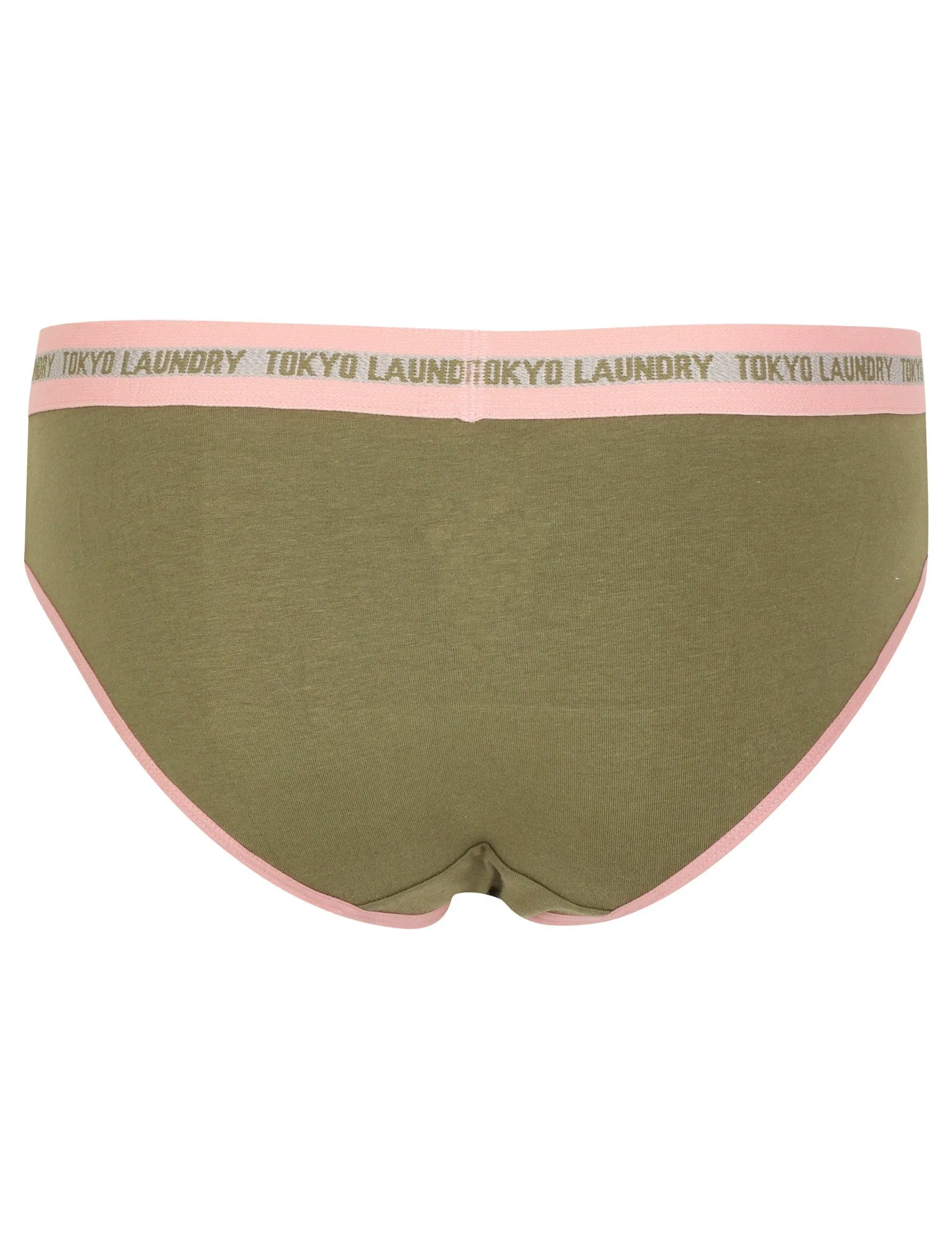 Feverfew (3 Pack) Assorted Briefs In Khaki/ Light Grey Marl/ Blush - Tokyo Laundry
