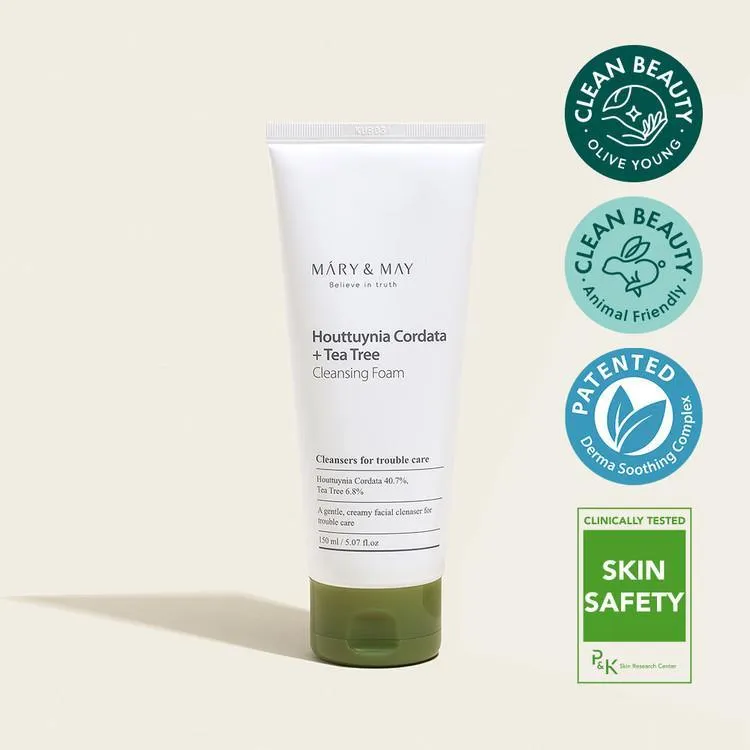 MARY&MAY Houttuynia Cordata   Tea Tree Cleansing Foam - 150ml