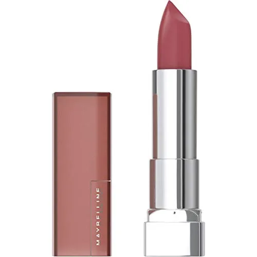 Maybelline Color Sensational Lipstick, Lip Makeup, Matte Finish, Hydrating Lipstick, Nude, Pink, Red, Plum Lip Color, Touch Of Spice, 0.15 oz; (Packaging May Vary)