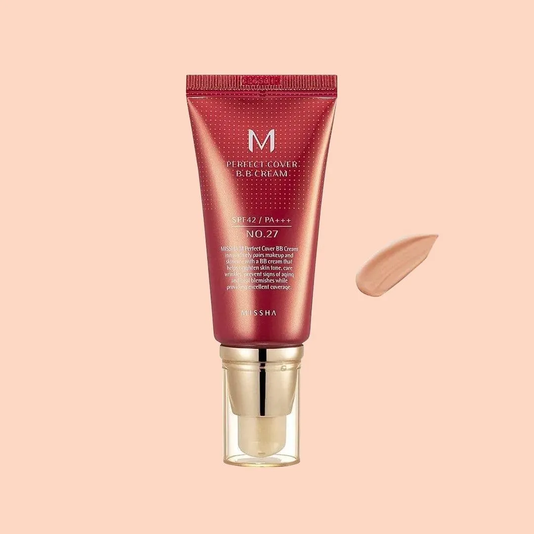 Missha. M Perfect Cover BB Cream SPF42 PA    [#27 Honey Beige]