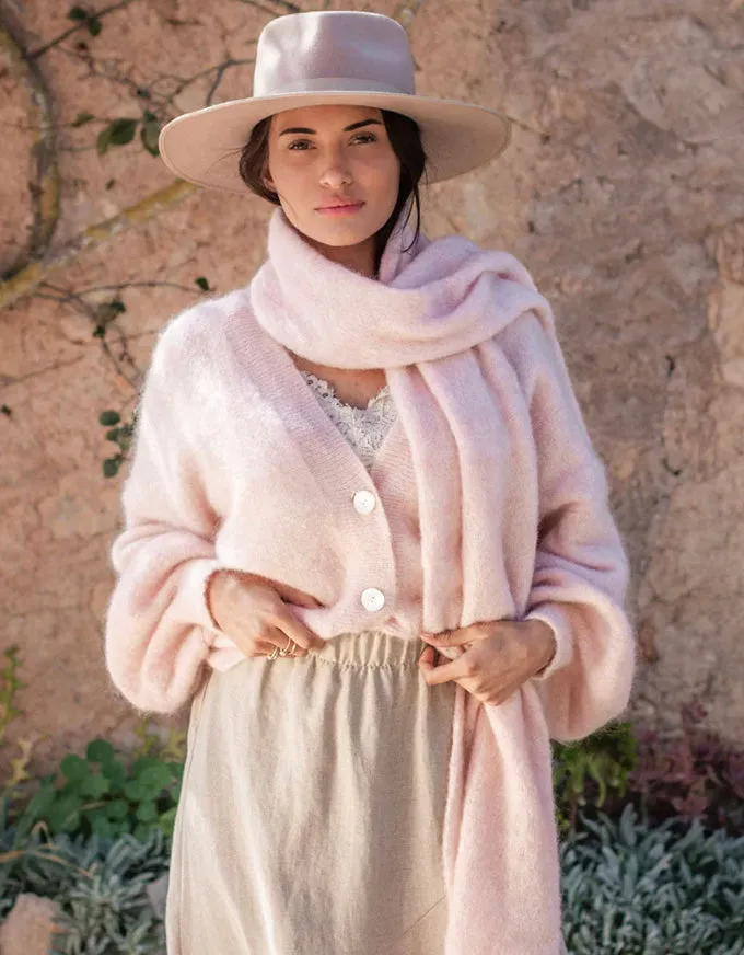 Mohair Dream Cardigan Soft Pink
