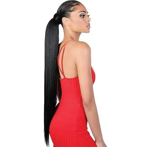 Motown Tress Pony Wrap Drawstring Synthetic Ponytail - PD WRAP32 CURLABLE STRAIGHT 32"