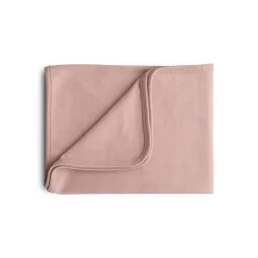 Mushie Ribbed Baby Blanket  - Blush