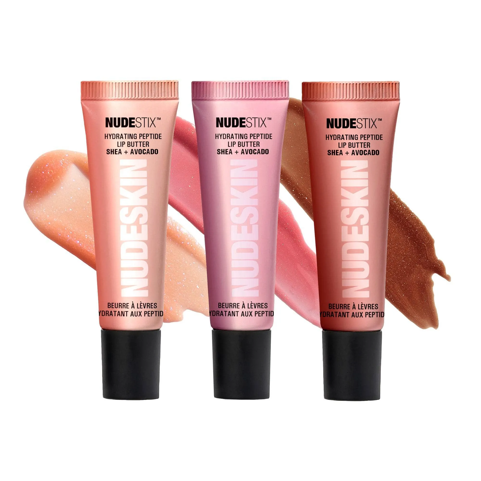 NUDEGLOW LIP SET HYDRATING PEPTIDE 3-PC KIT