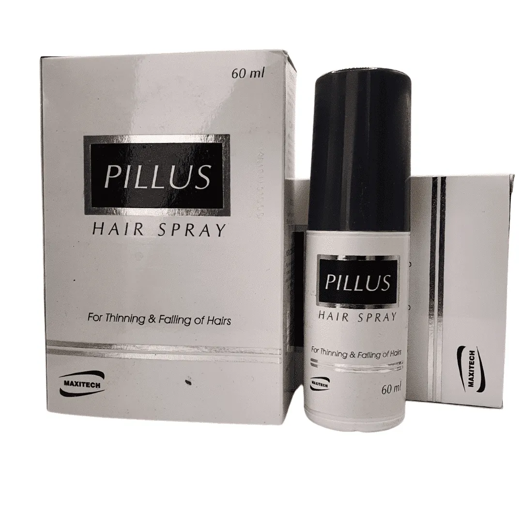 Pillus Hair Spray 60ml | Anti Hair Fall Spray with Provitamin B5, Vitamin B6, Zinc & Elastin | Dermatologists.pk