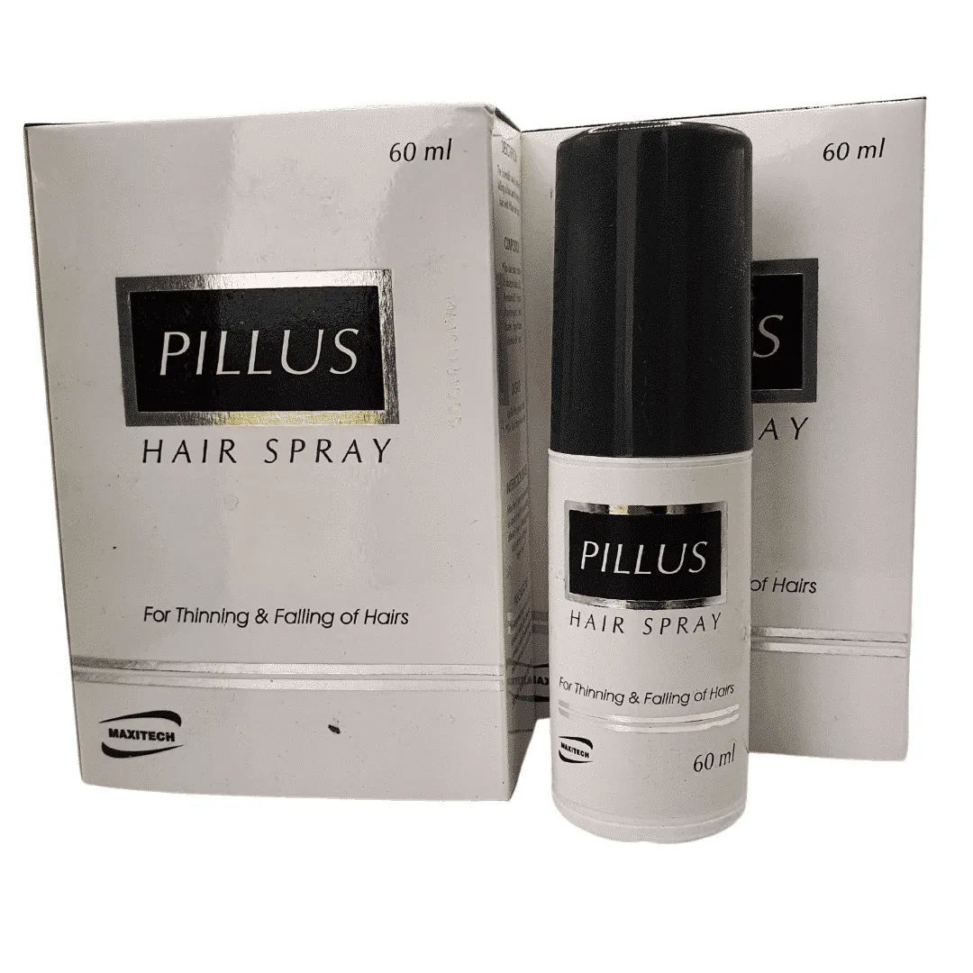 Pillus Hair Spray 60ml | Anti Hair Fall Spray with Provitamin B5, Vitamin B6, Zinc & Elastin | Dermatologists.pk