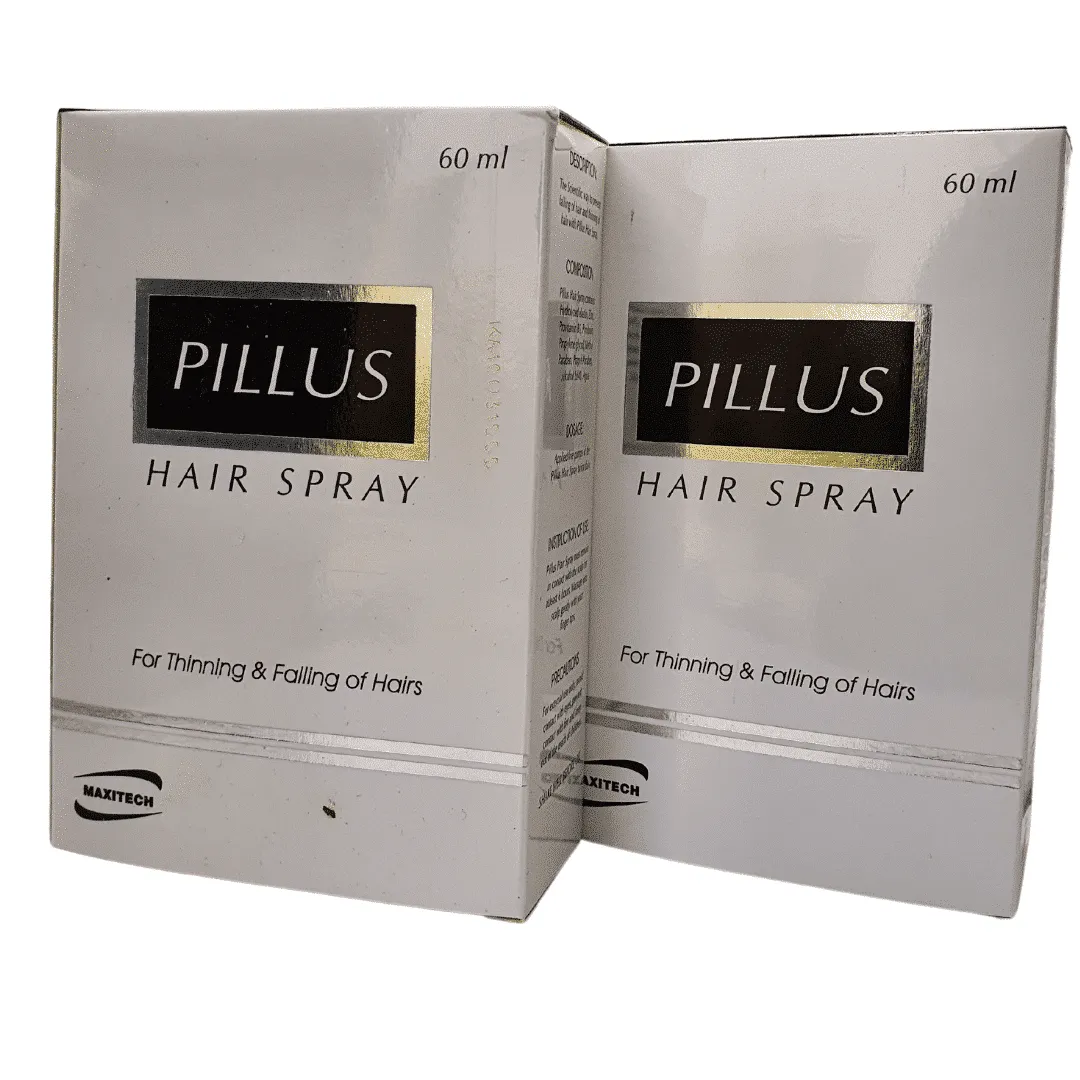 Pillus Hair Spray 60ml | Anti Hair Fall Spray with Provitamin B5, Vitamin B6, Zinc & Elastin | Dermatologists.pk