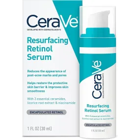 Retinol Serum for Post-Acne Marks and Skin Texture | Pore Refining, Resurfacing, Brightening Facial Serum with Retinol and Niacinamide | Fragrance Free, Paraben Free & Non-Comedogenic| 1 Oz