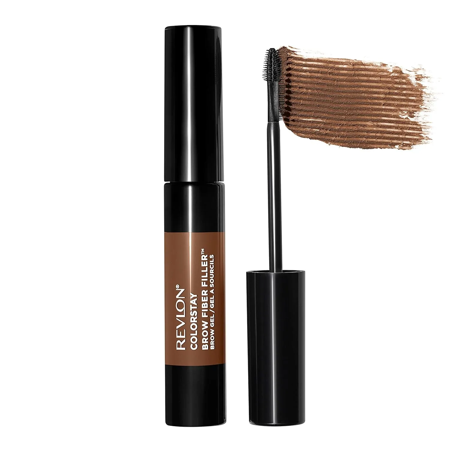 Revlon ColorStay Brow Fiber Filler, Longwearing & Volumizing Waterproof Eyebrow,