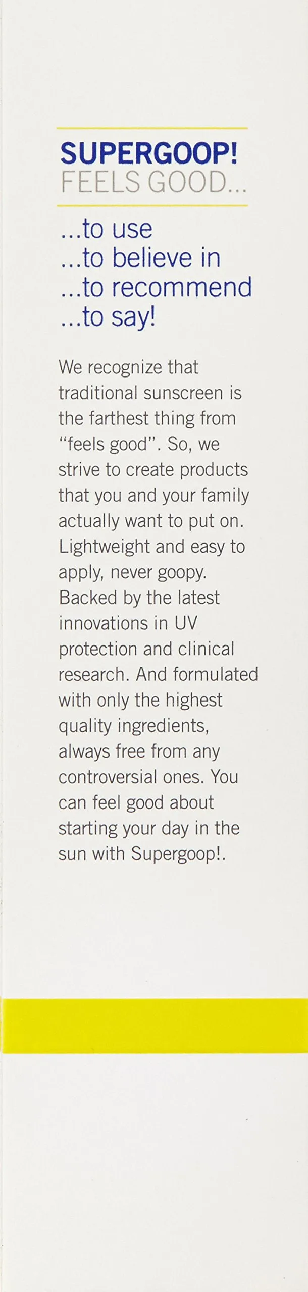 Supergoop! Everyday SPF 50 Sunscreen For Face and Body, with Sunflower Extract