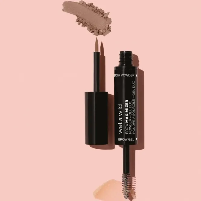 Wet N Wild Ultimate Brow Maximiser Powder & Gel Duo Neutral Brown 3.25g